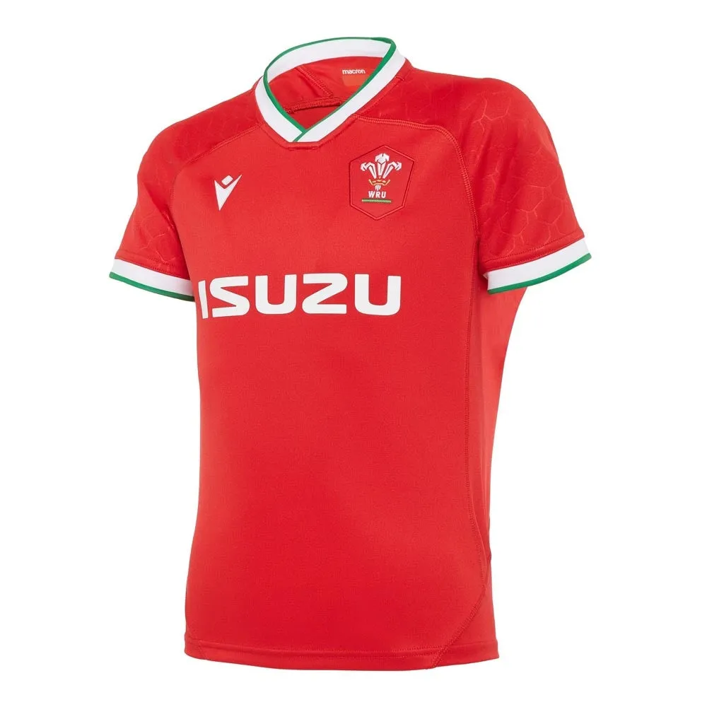 2020-2021 Wales Home Poly Replica Rugby Shirt (Kids)