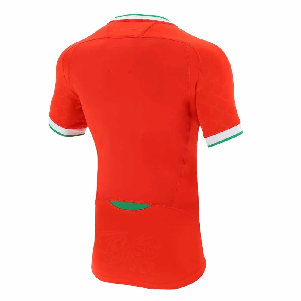 2020-2021 Wales Home Pro Body Fit Rugby Shirt