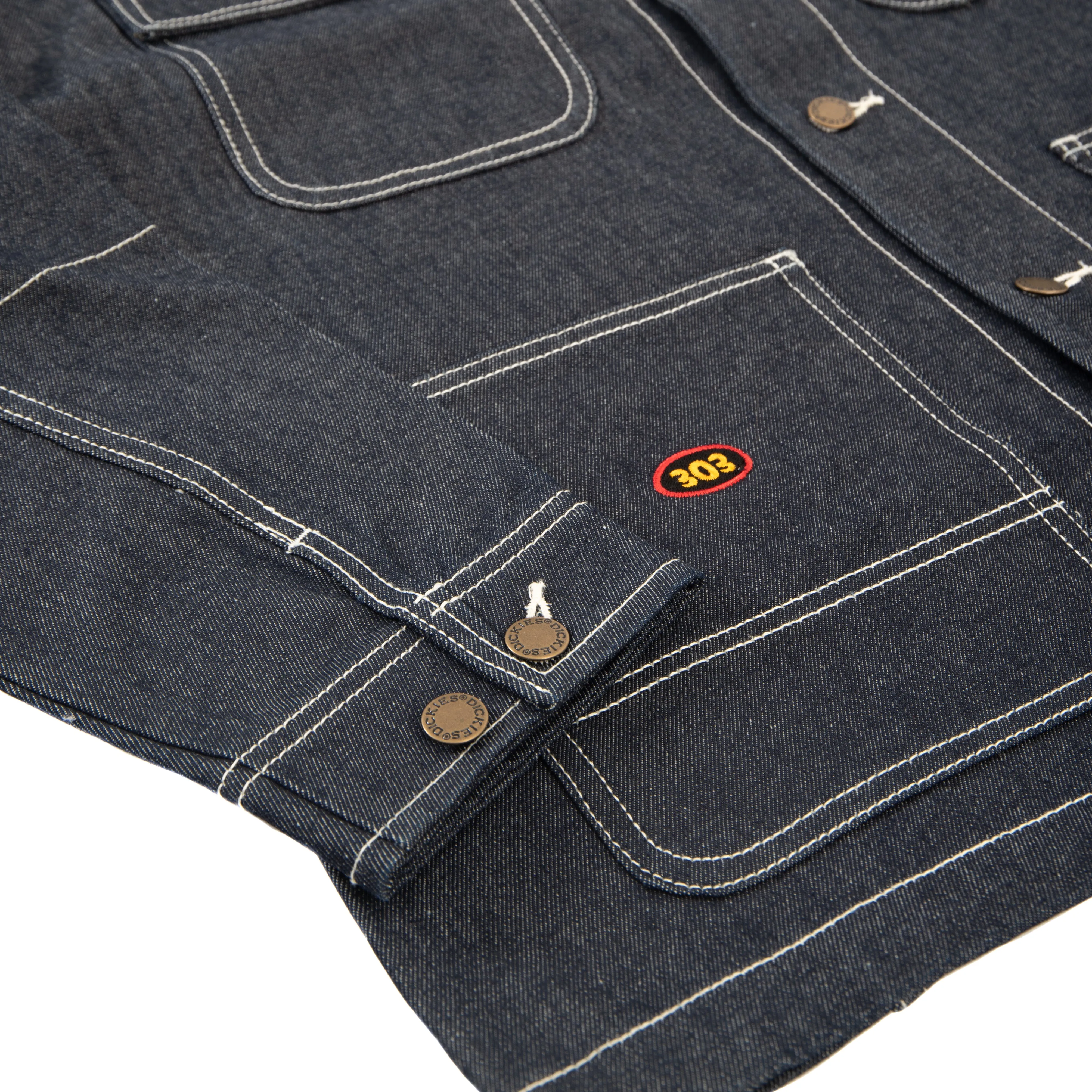 303 Boards - 303 Bird Dog x Dickies 100 Year Denim Chore Coat (Dark Indigo)