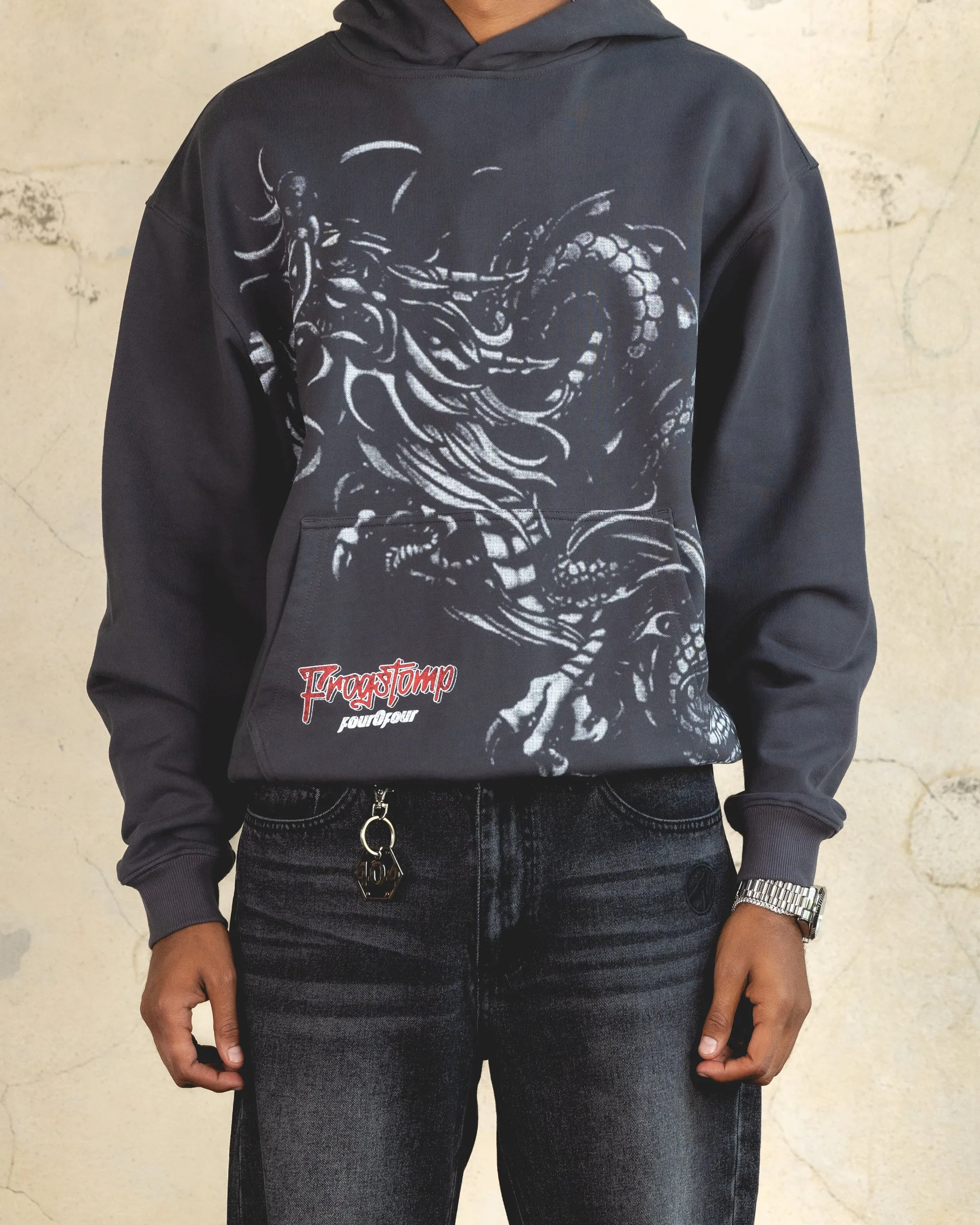 404 Dragon Hoodie Charcoal