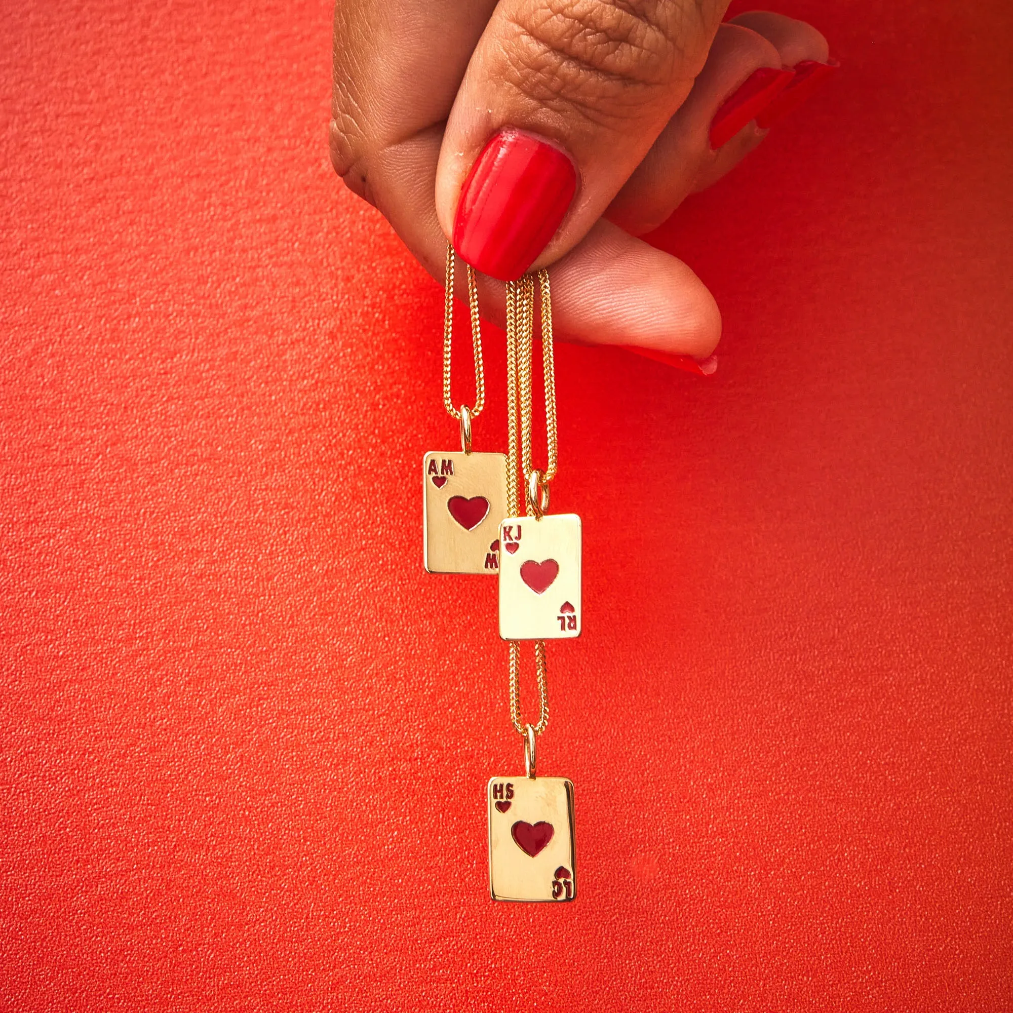 Ace of Hearts Enamel Charm