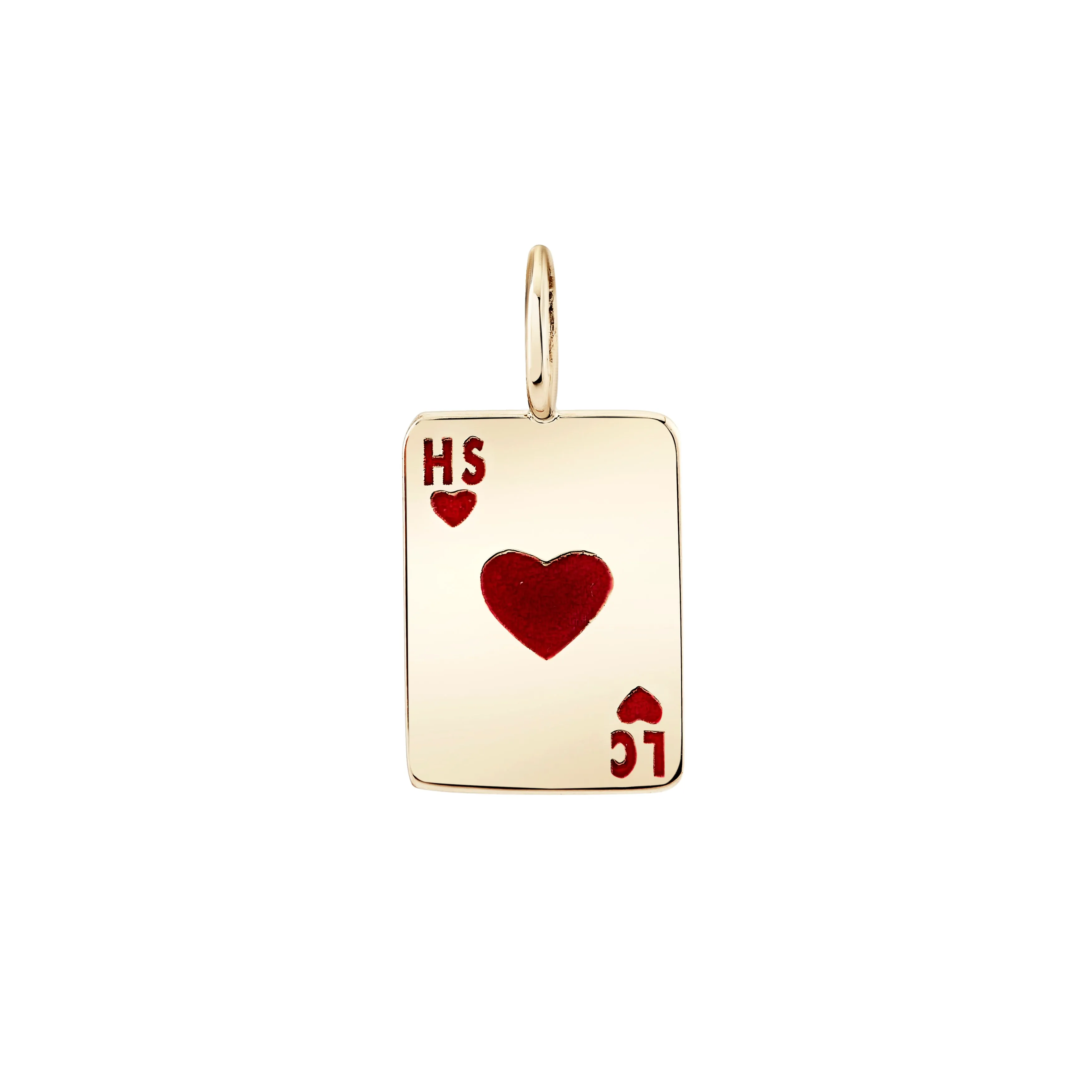 Ace of Hearts Enamel Charm