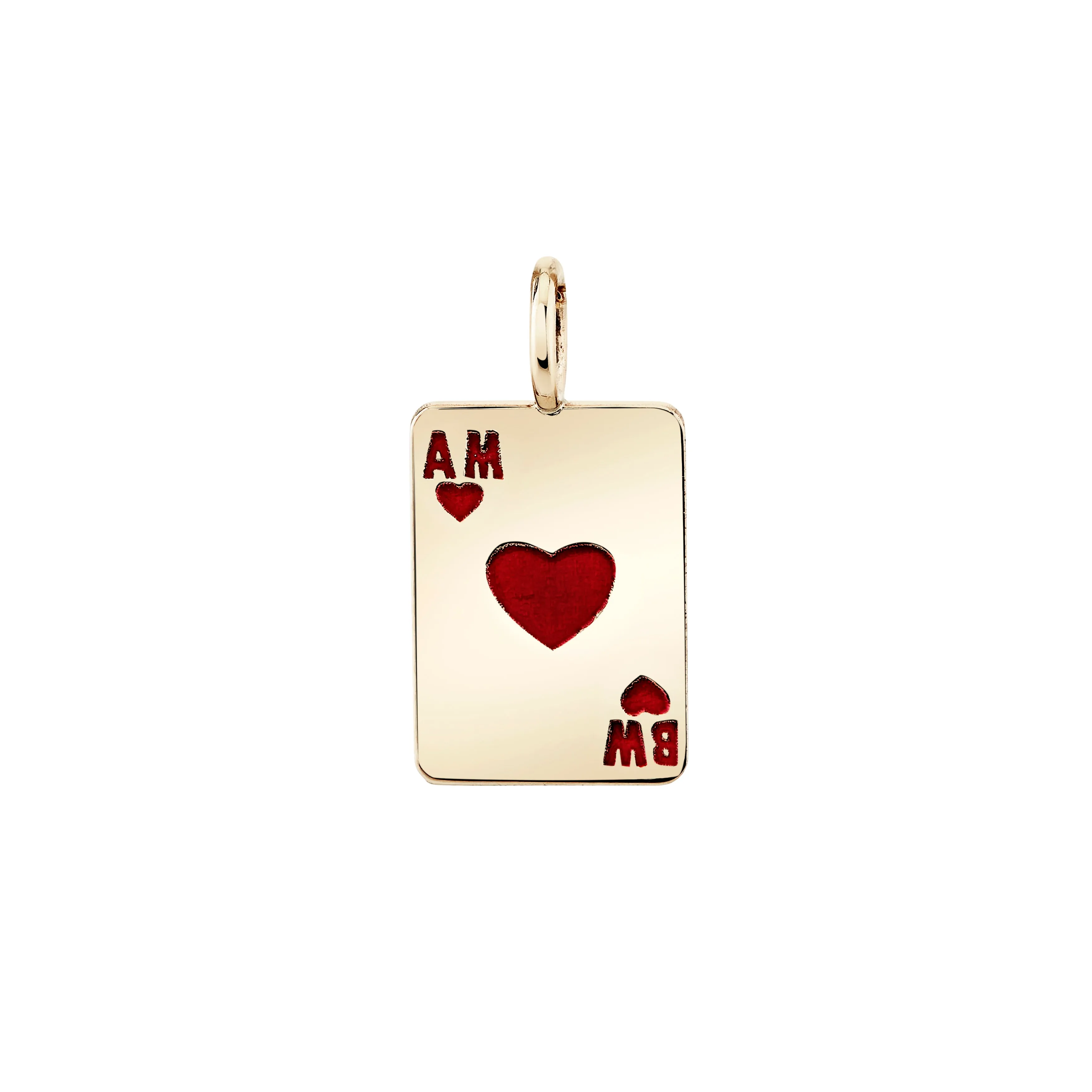 Ace of Hearts Enamel Charm