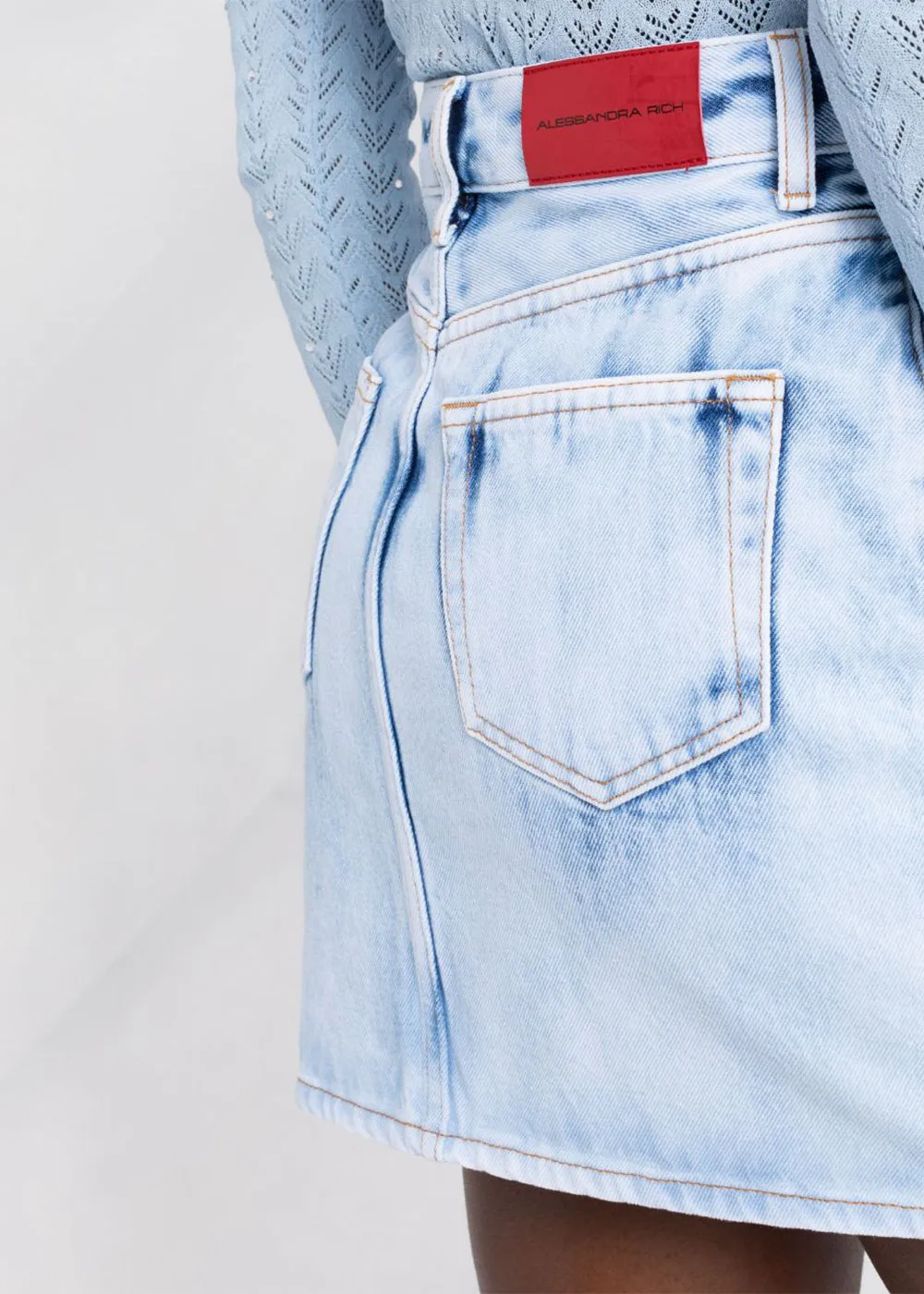 Acid Blue Denim Skirt