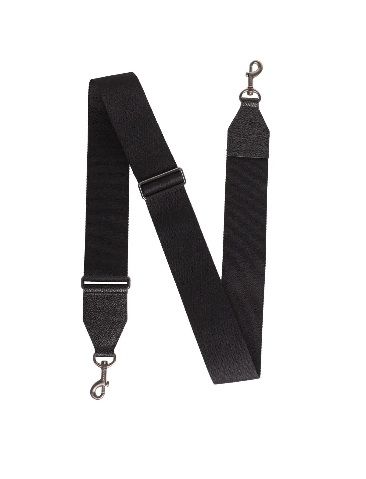 Adjustable Shoulder Strap in Cervocalf Leather with Clasp Closure