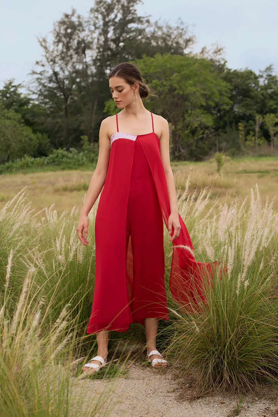 Aimy Luxe Overlay Jumpsuit