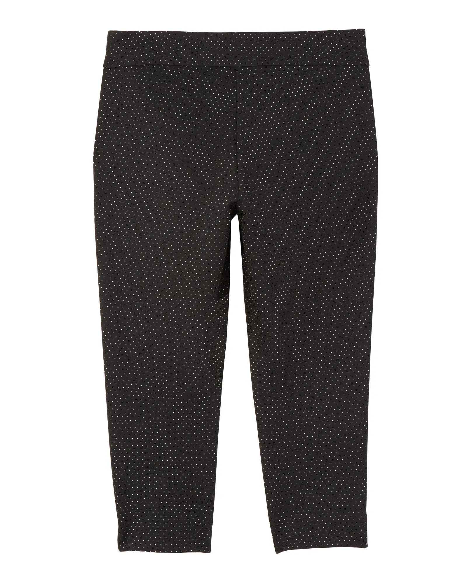 Alba Patterned Slim Compression Ankle Pant | Black / White