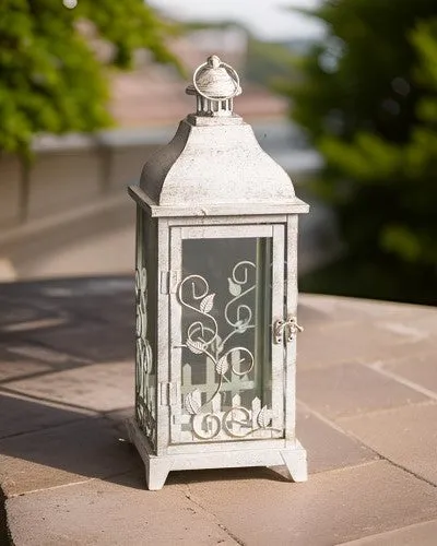 Albescent Vintage Hanging Lantern - Large