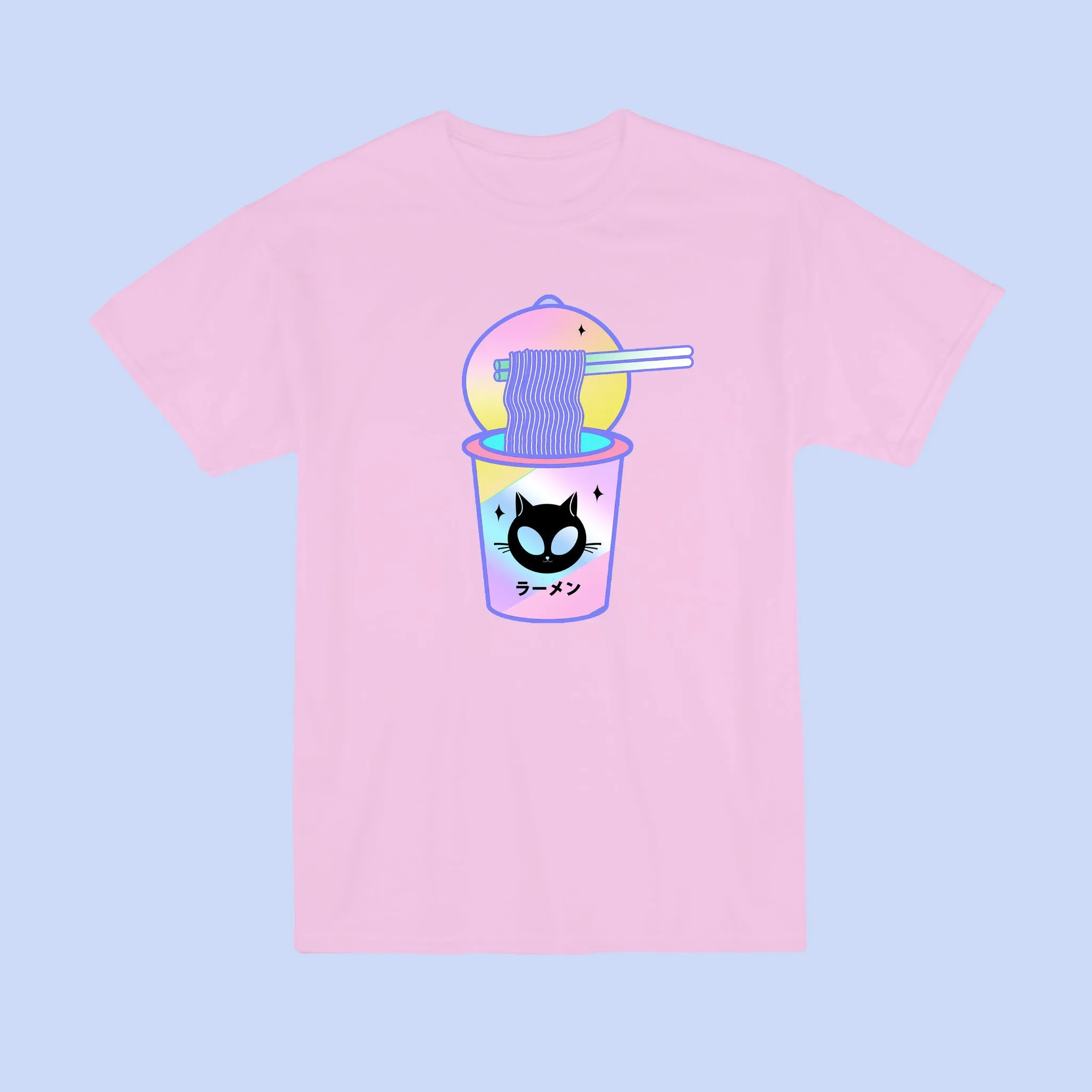 Alien Cat cup ramen Unisex Tee