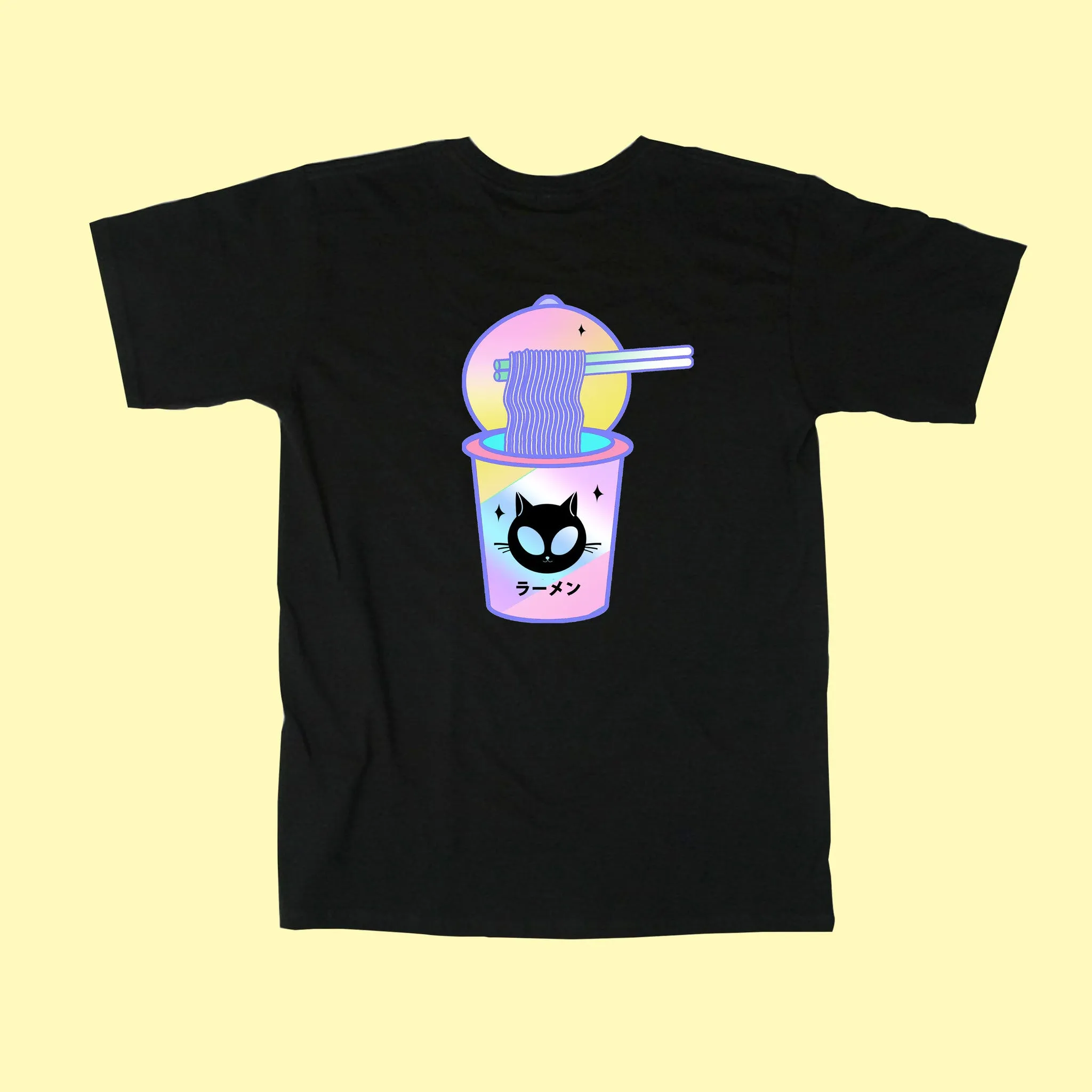 Alien Cat cup ramen Unisex Tee