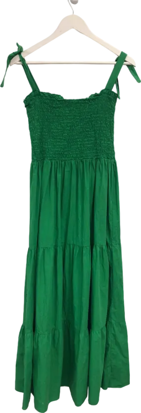 Amazon Green Tiered Maxi Dress