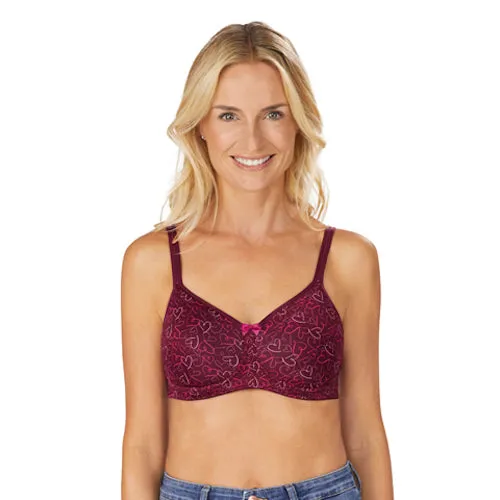 Amoena Mara Moulded Mastectomy Bra Burgundy