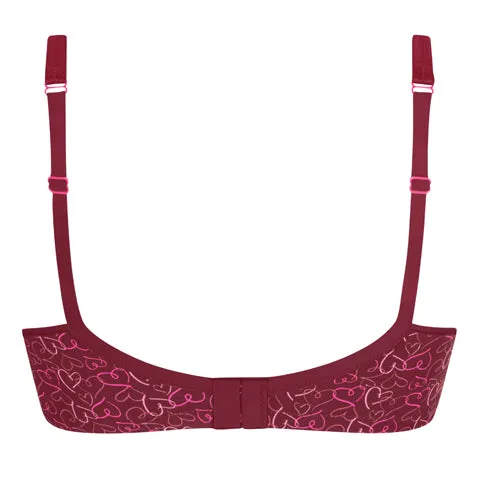 Amoena Mara Moulded Mastectomy Bra Burgundy