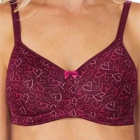 Amoena Mara Moulded Mastectomy Bra Burgundy