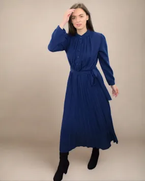 Ania Blue Long Sleeve Dress Casual