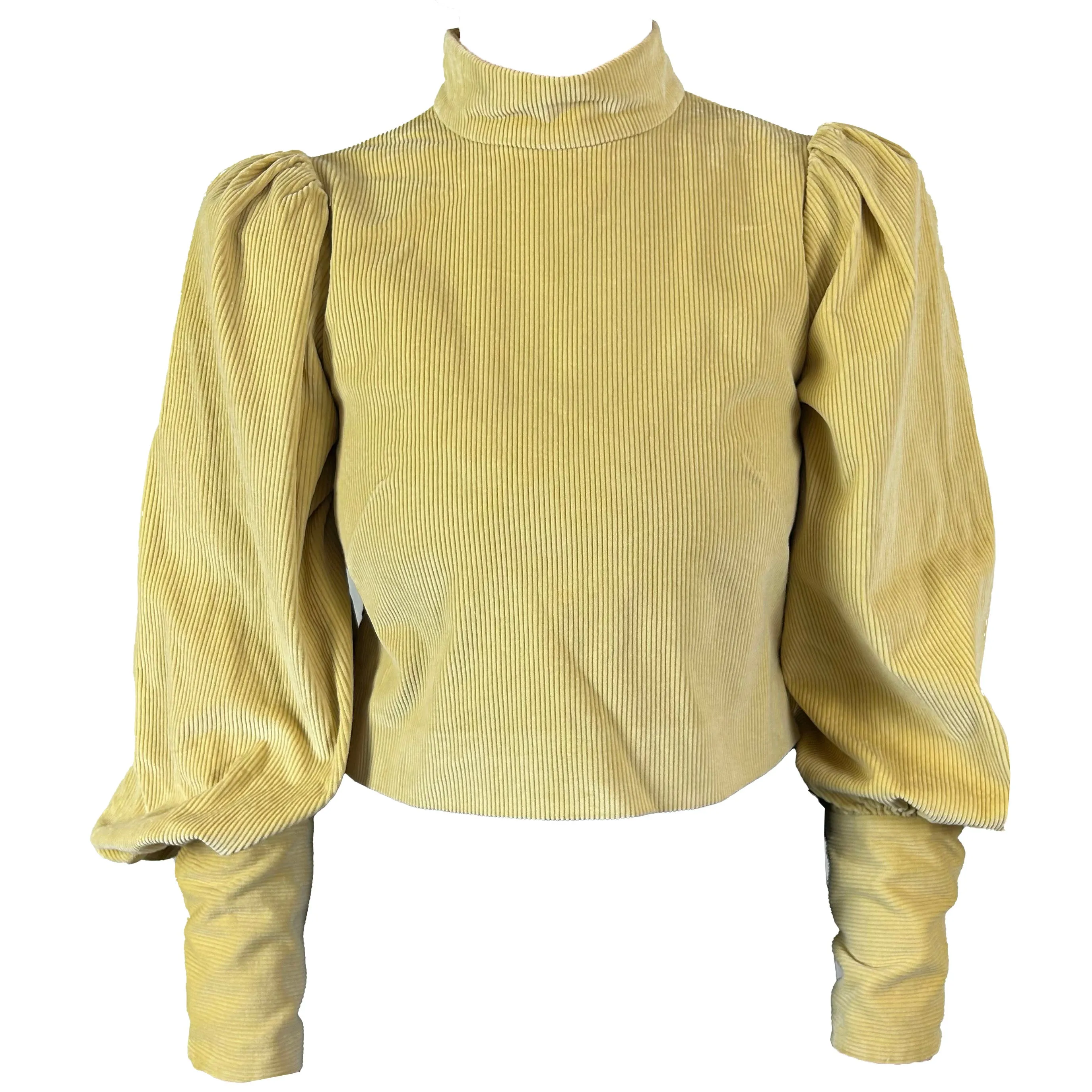 Anna Mason £450 Buttermilk Corduroy Victoriana Dee Top S/M