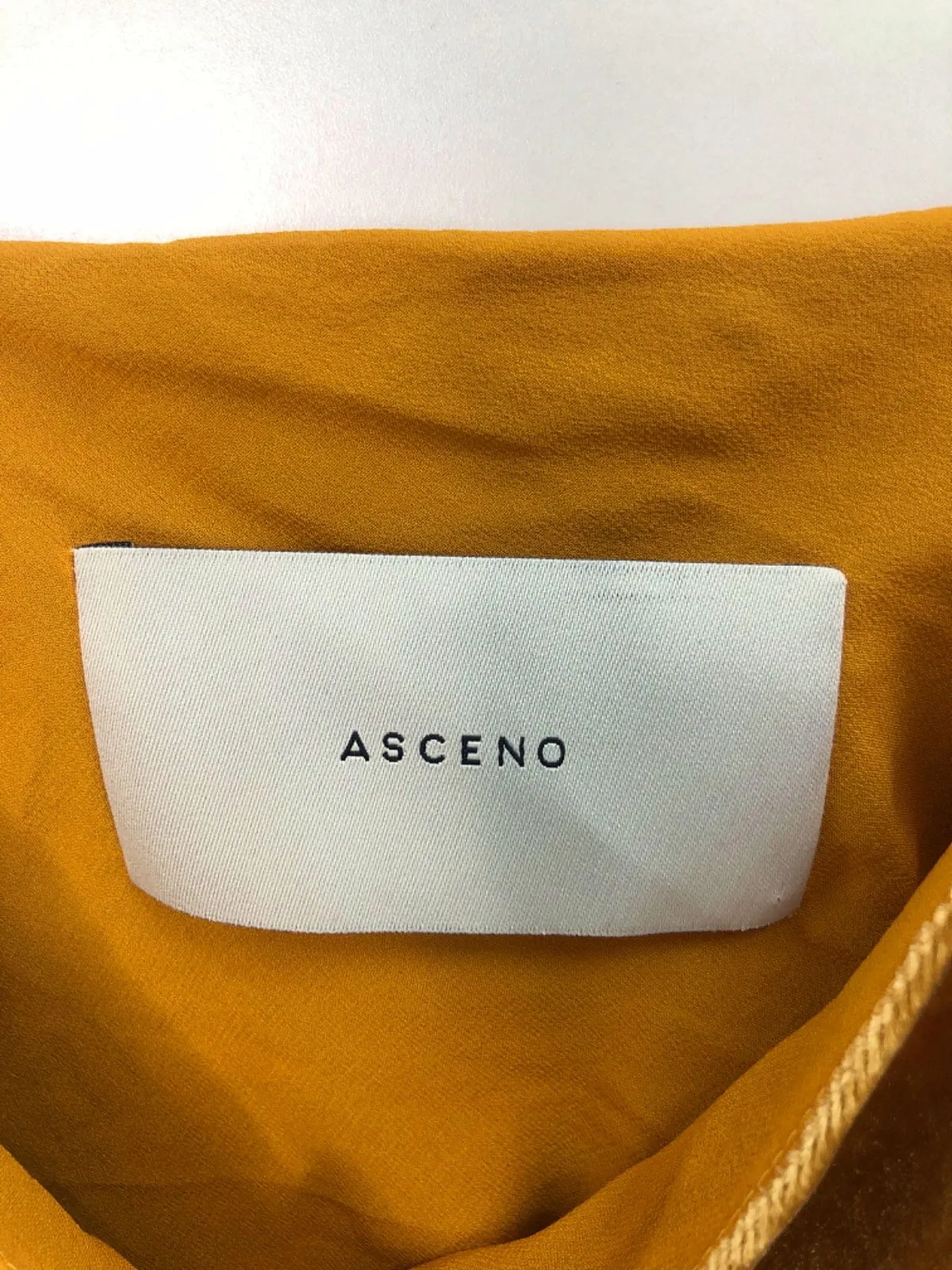 Asceno Burnt Orange Silk Slip Dress Medium