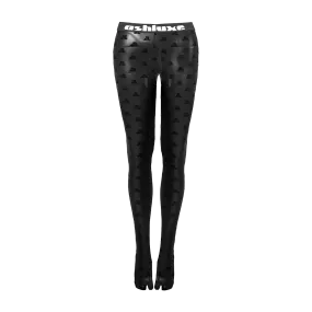 ASH Mesh Branded Body Leggings - Black/White