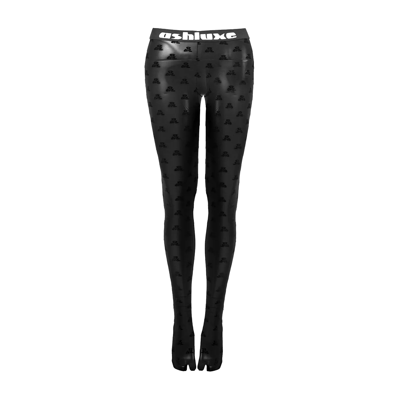 ASH Mesh Branded Body Leggings - Black/White