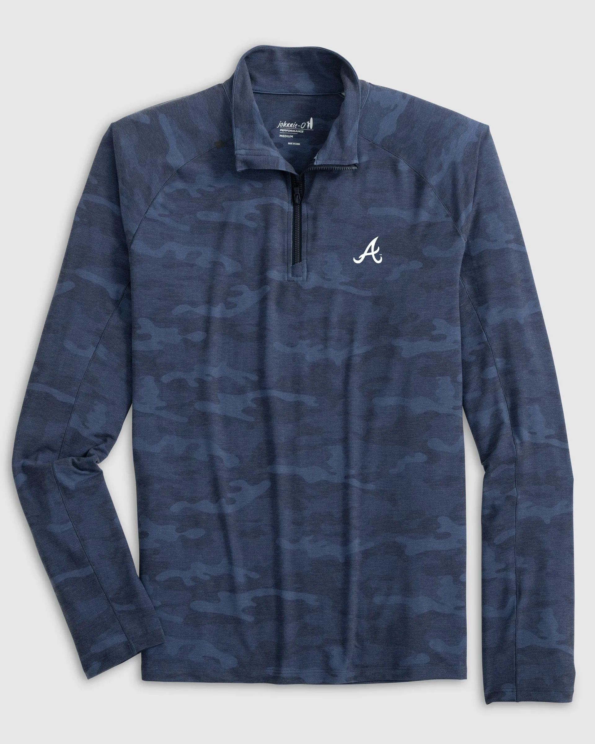 Atlanta Braves Patton Performance Camo 1/4-Zip Pullover