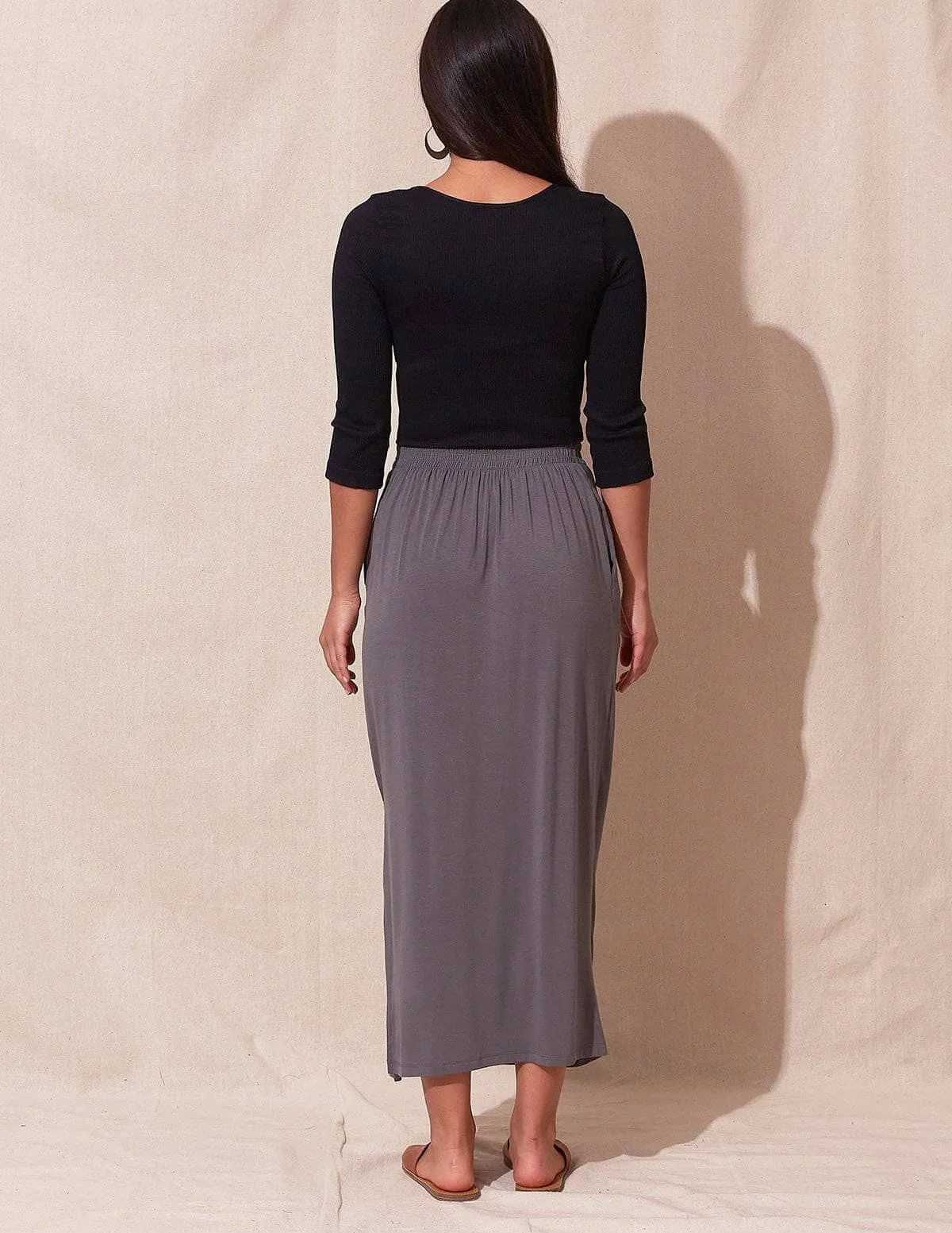 Bamboo Straight Skirt