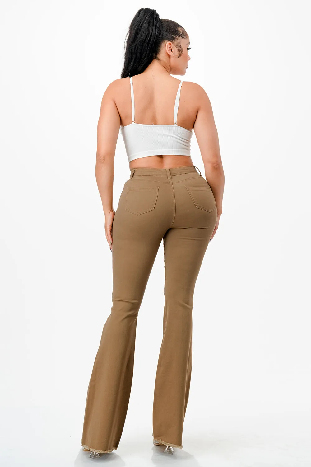 BC-450 MOCHA COLORED BELL BOTTOMS