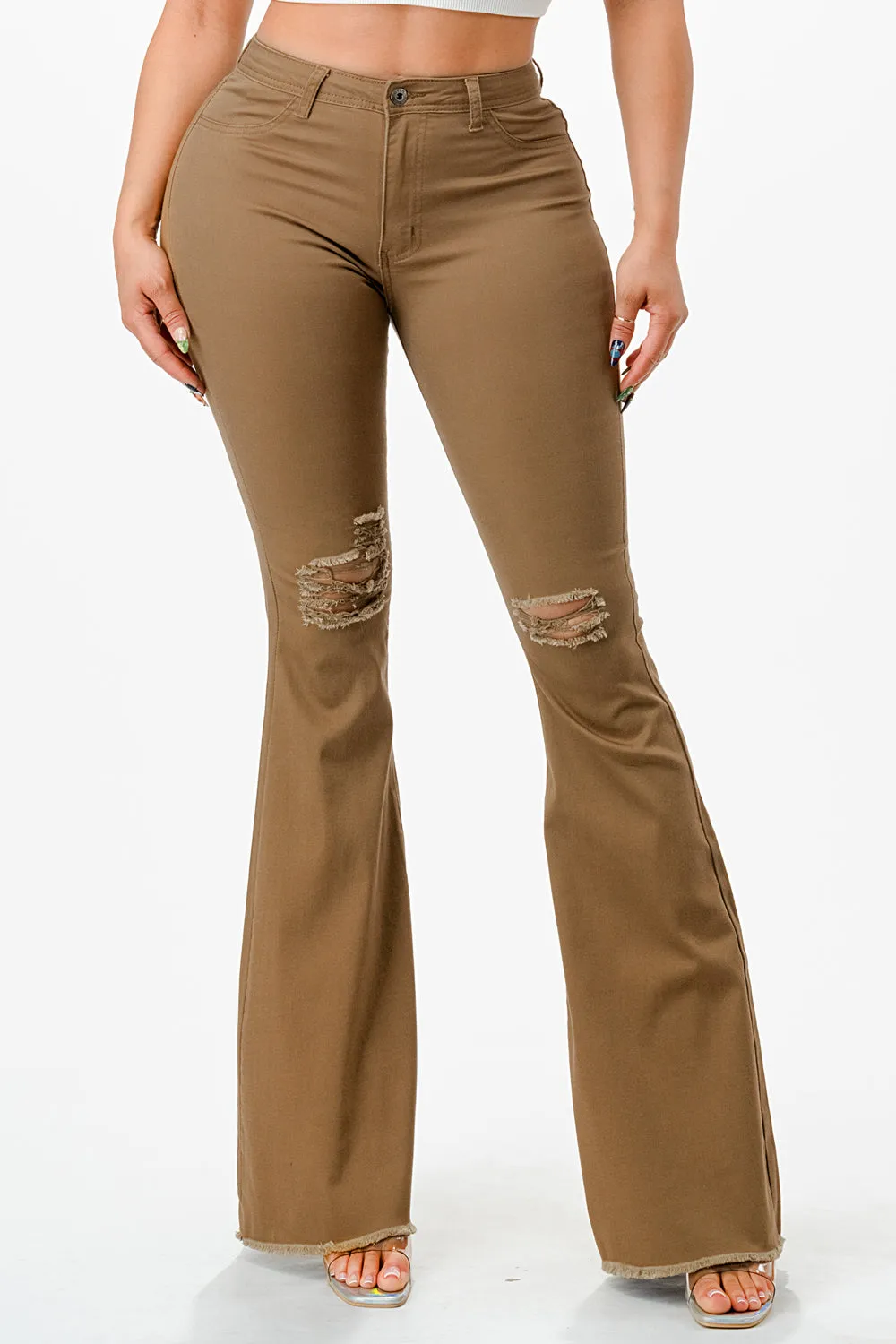 BC-450 MOCHA COLORED BELL BOTTOMS