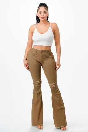 BC-450 MOCHA COLORED BELL BOTTOMS