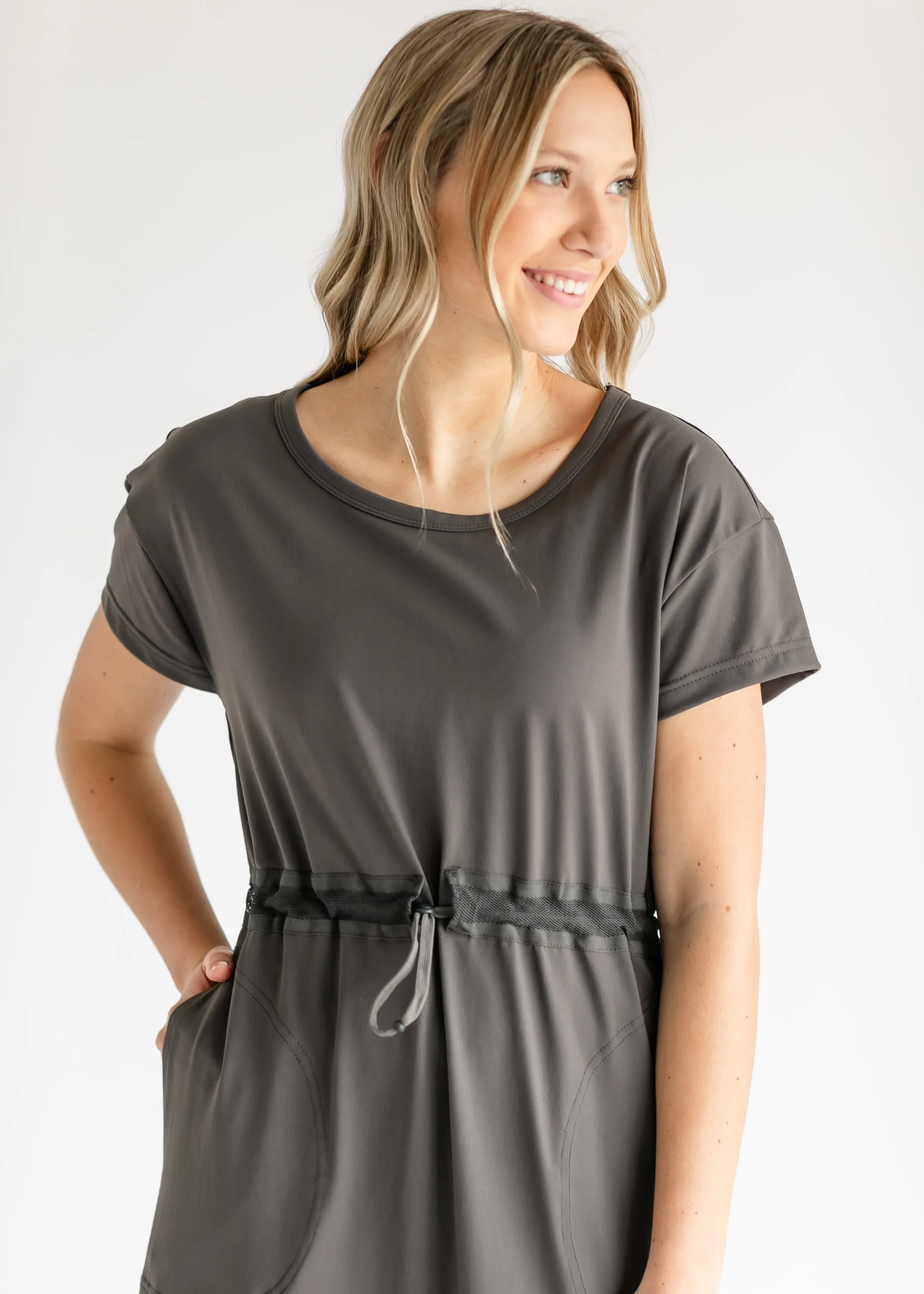 Becca Cinch Waist Athletic Midi Dress - FINAL SALE