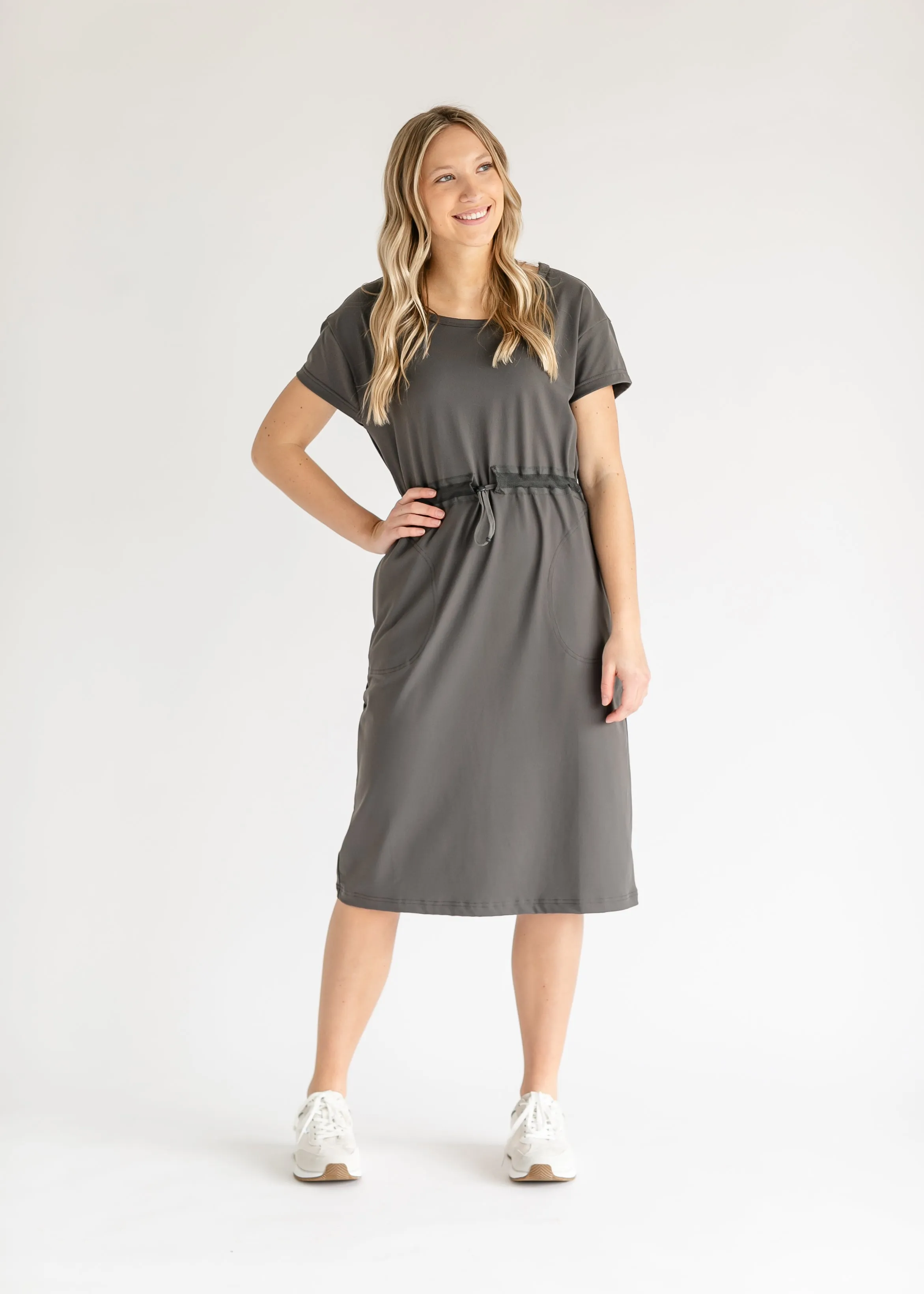 Becca Cinch Waist Athletic Midi Dress - FINAL SALE