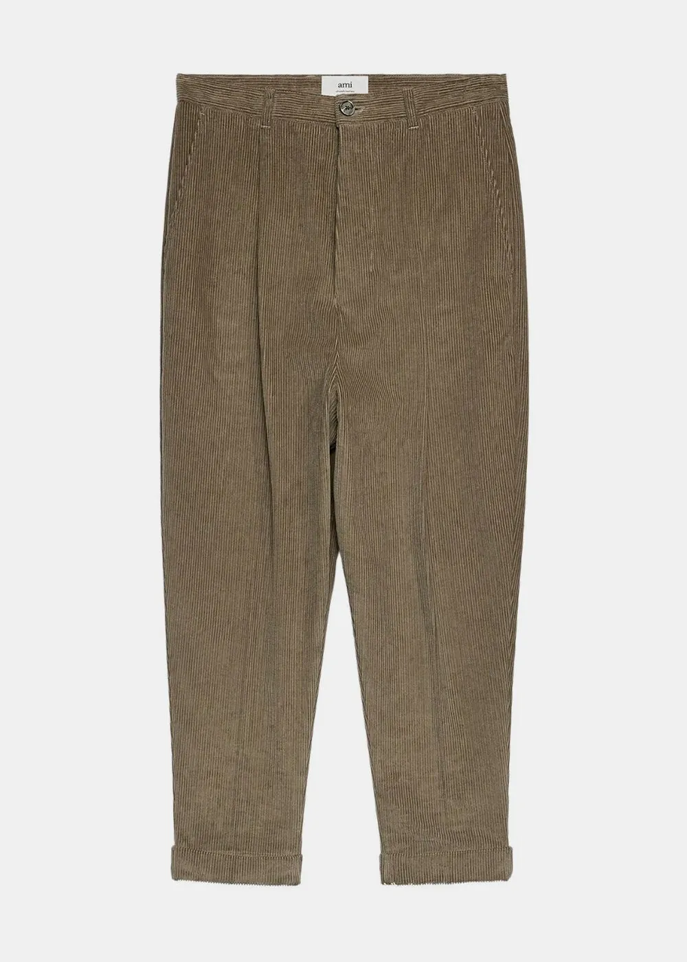 Beige Carrot Trousers