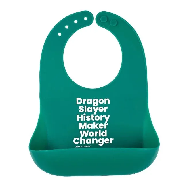 bella tunno silicone wonder bib - dragon slayer