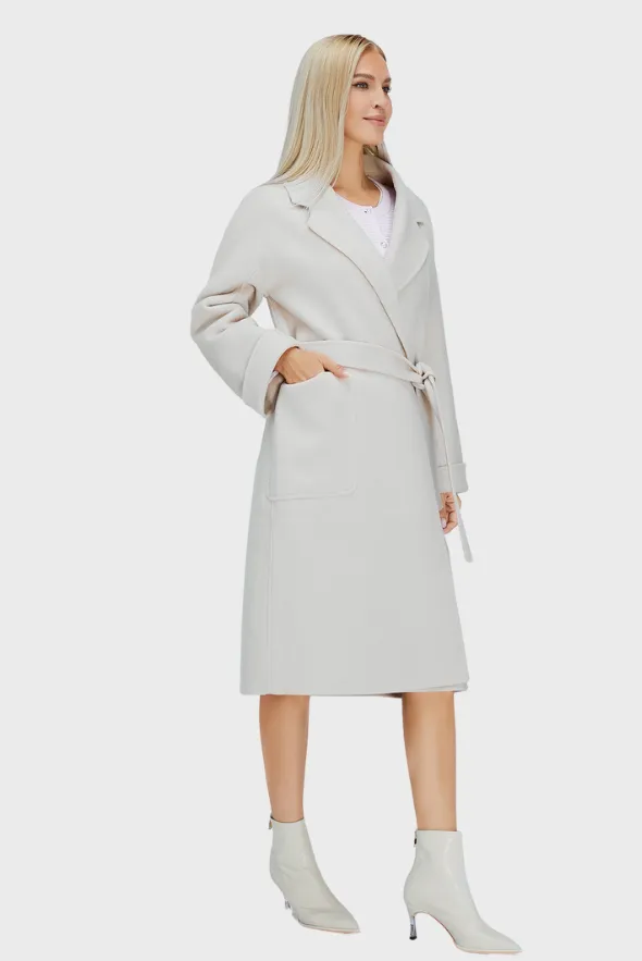 Belted Merino Overcoat