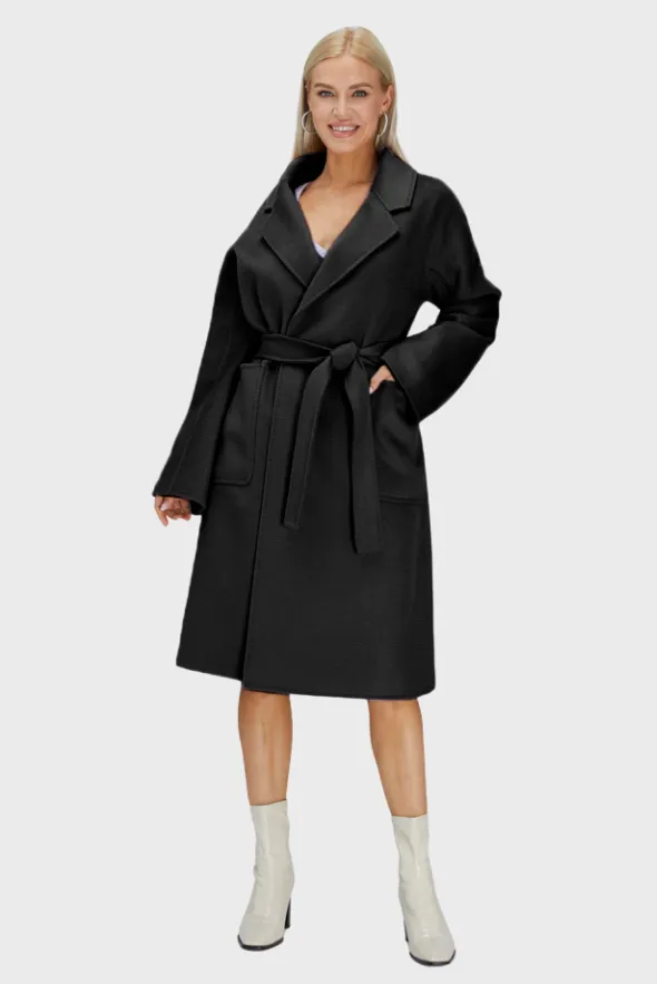 Belted Merino Overcoat