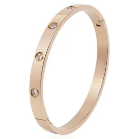 Bergen Rose Bangle Bracelet