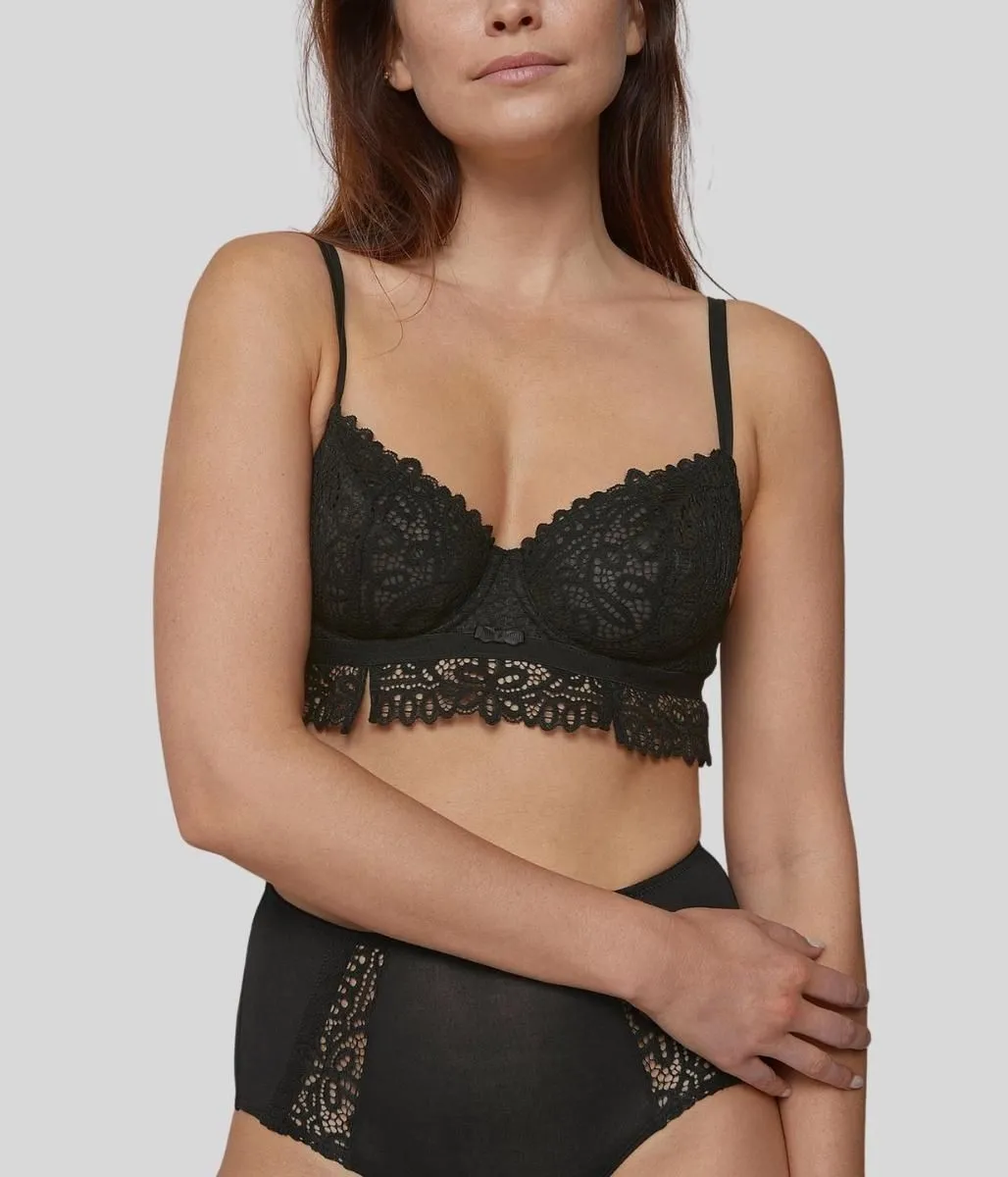 Black Lace Underwired Bra