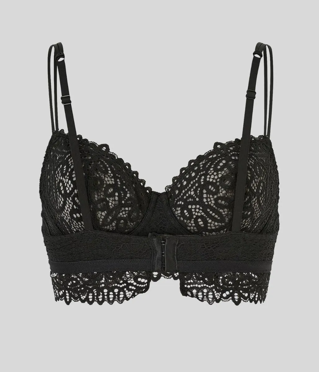 Black Lace Underwired Bra