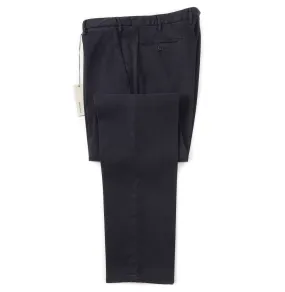 Boglioli Slim-Fit Cotton Chinos in Patterned Navy Blue