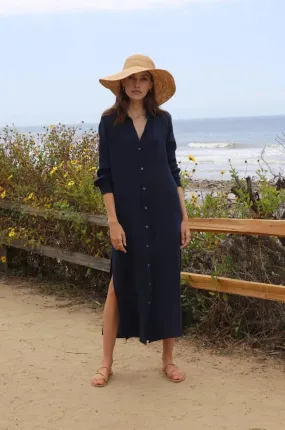 Boyfriend Maxi Dress - Navy