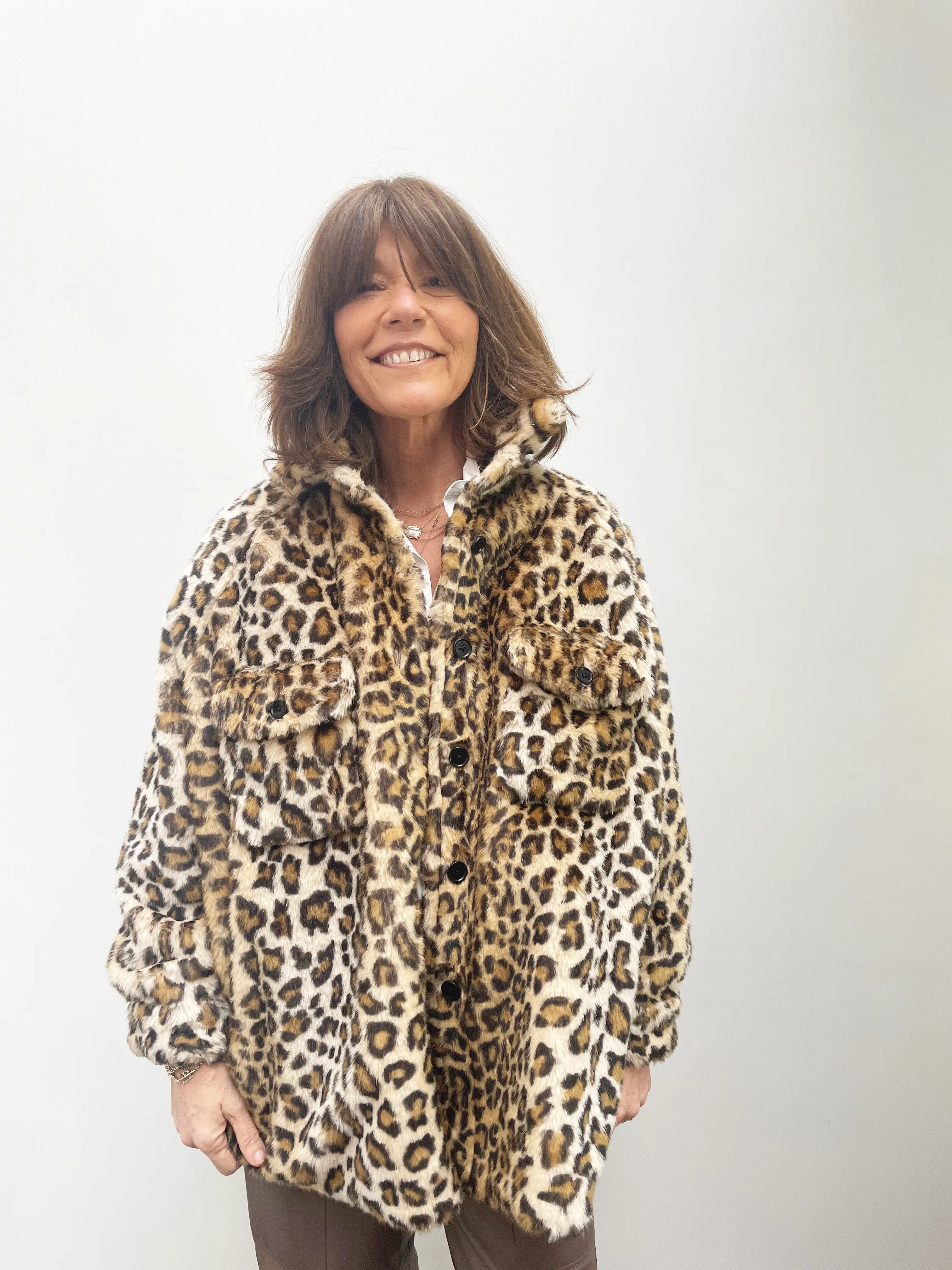 BR Jamie Leopard  Coat