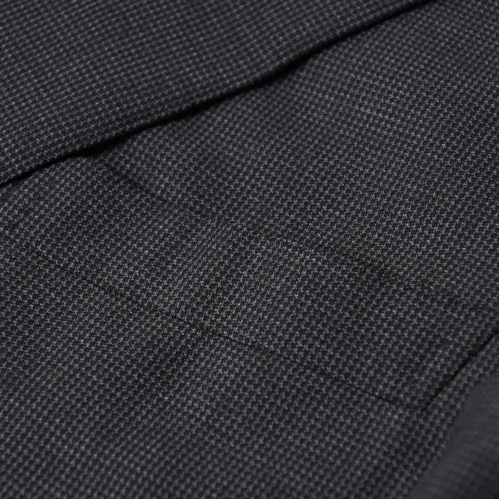 Brioni Gray Patterned Wool and Silk Suit