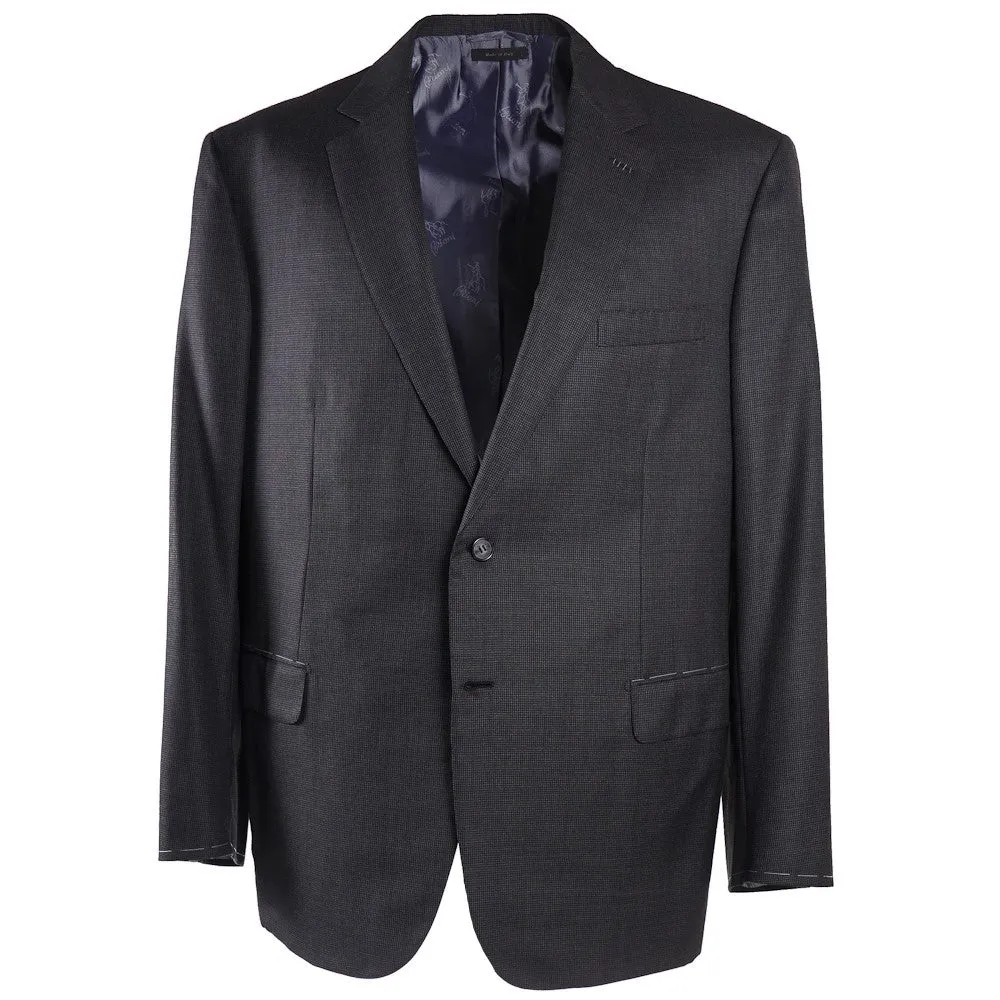 Brioni Gray Patterned Wool and Silk Suit