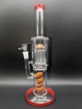 Burgeoning Bliss Glass Water Pipe | 12 | 14mm F | Colors Vary