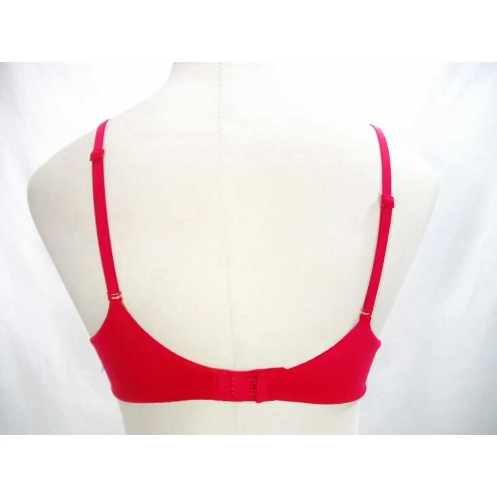 Calvin Klein QF1715 Everyday Push Up Plunge Underwire Bra 36B Red NWT