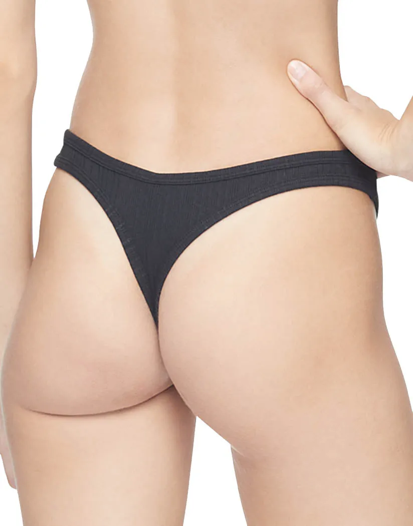 Calvin Klein Women Ribbed Thong QD3884