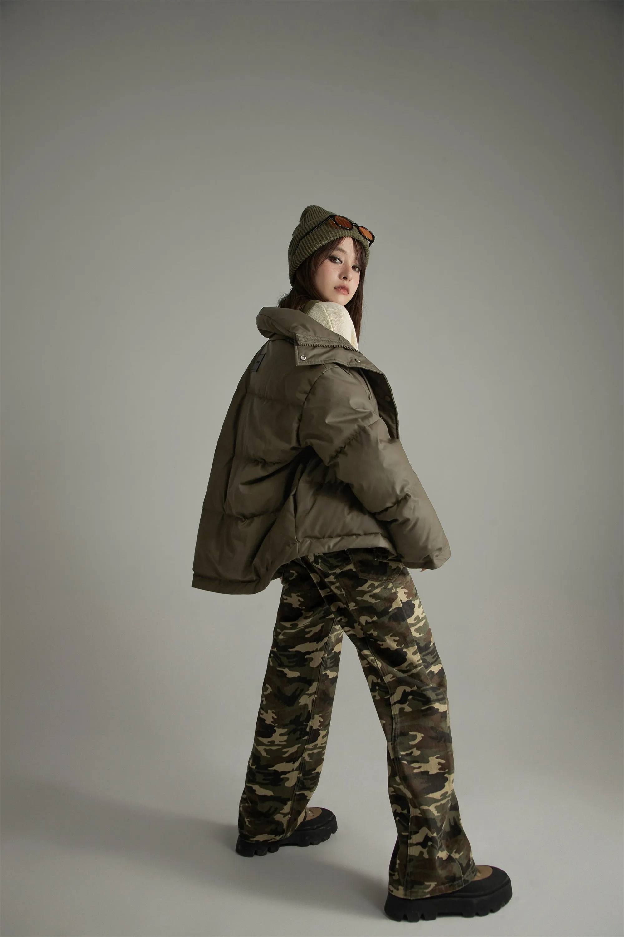 Camouflage Straight Casual Pants