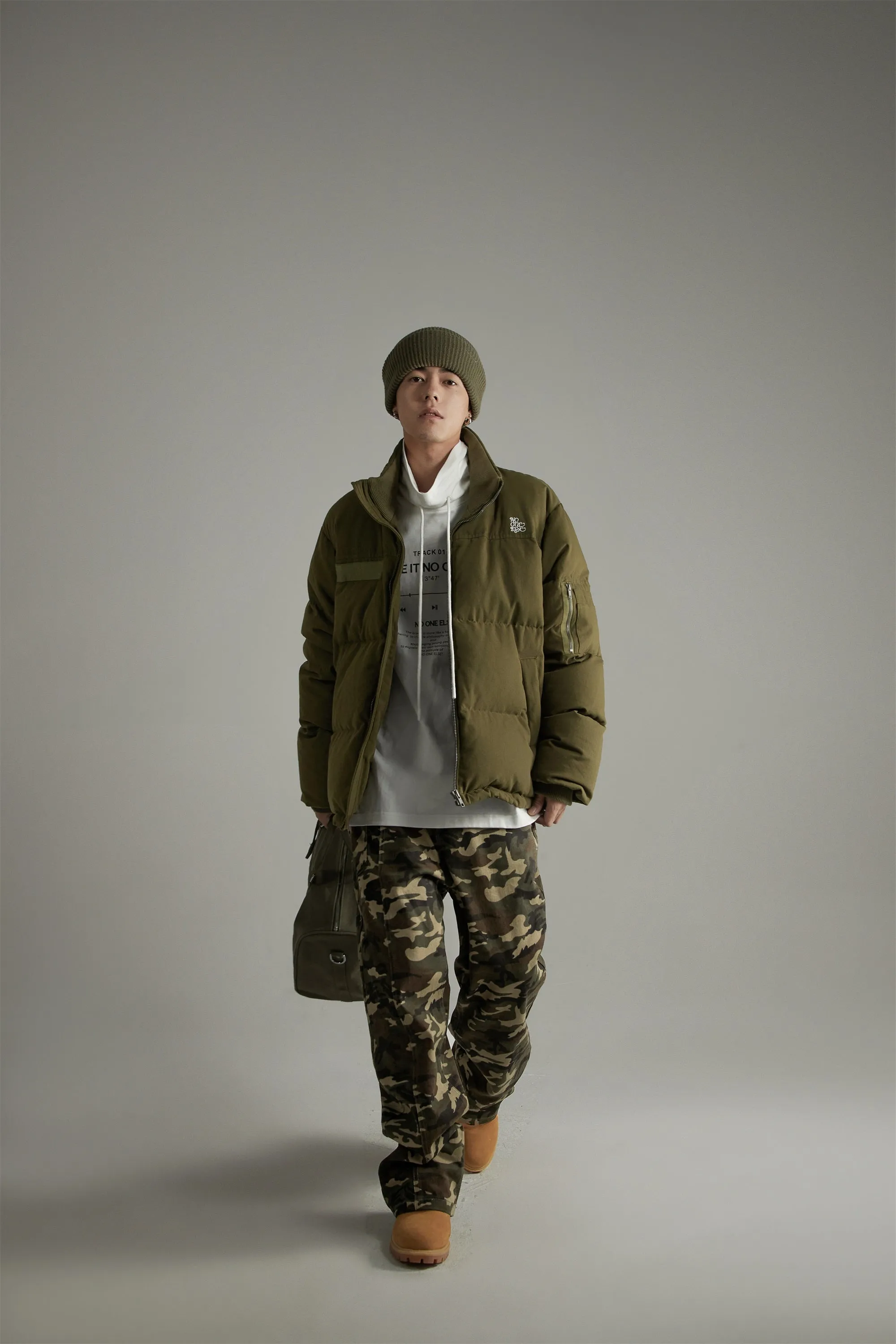 Camouflage Straight Casual Pants