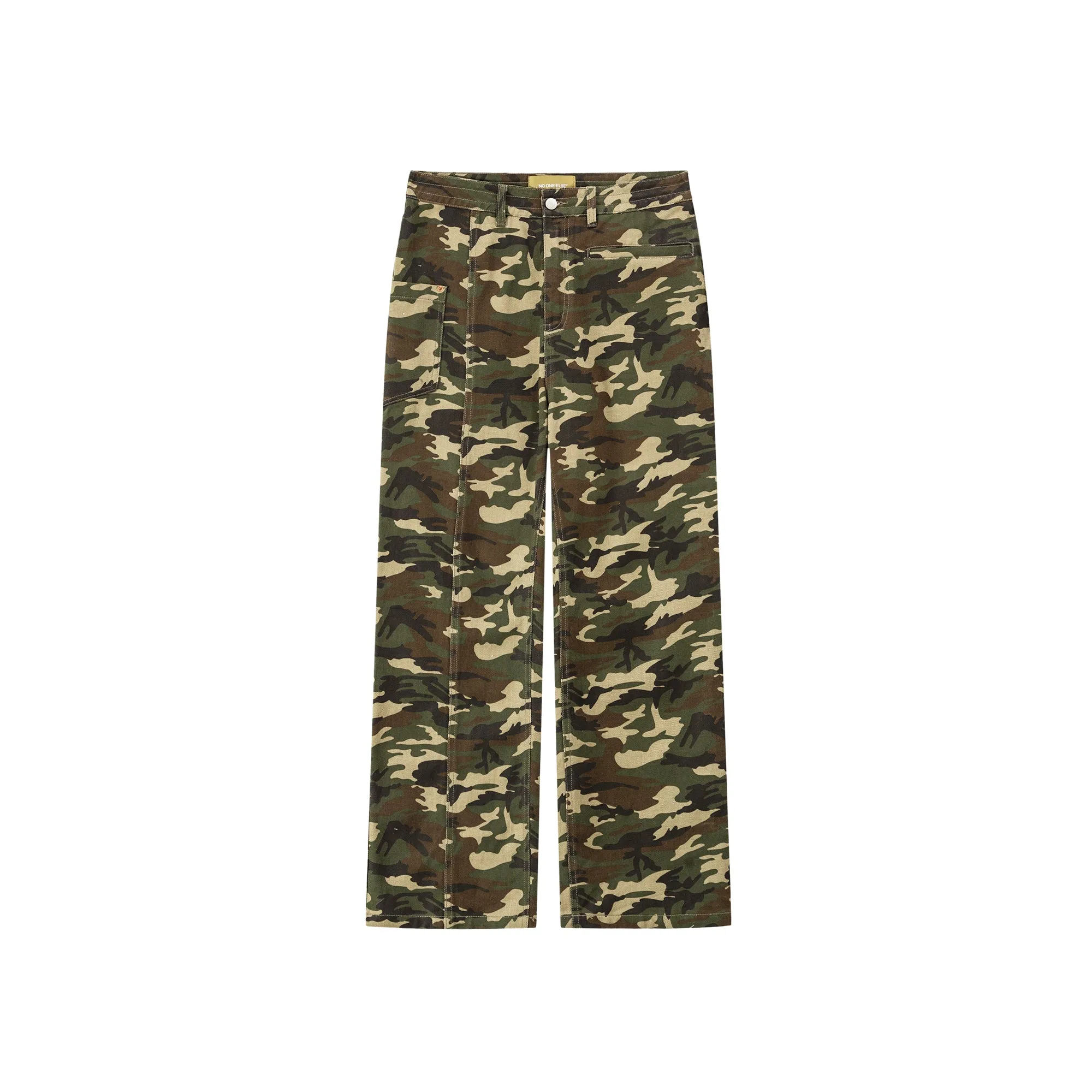 Camouflage Straight Casual Pants