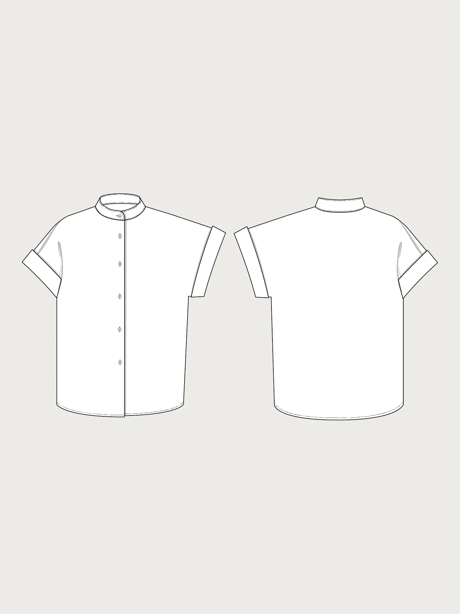 CAP SLEEVE SHIRT PATTERN