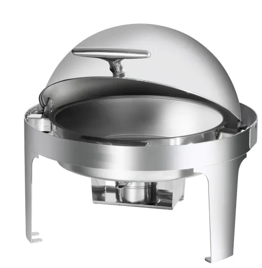 Chafing Dish - Roll Top Silver